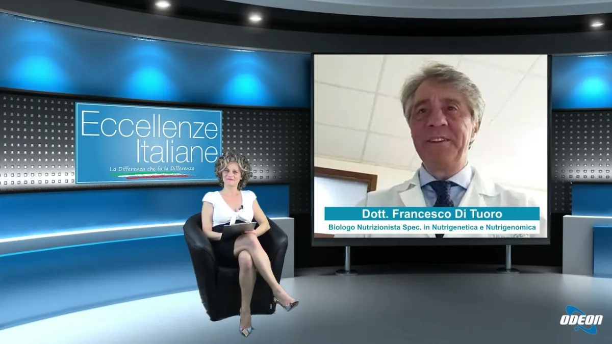Francesco di Tuoro durante un'intervista televisiva
